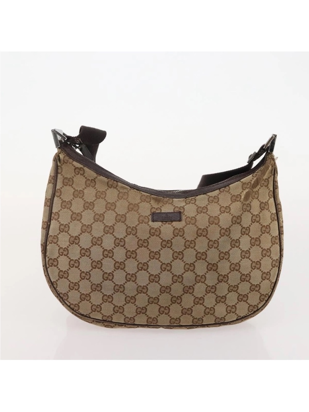 Gucci Brown/Tan GG Canvas Shoulder Bag